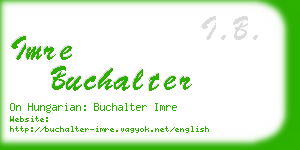 imre buchalter business card